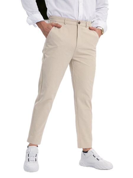 men slant pocket tailored pants u1rb#, Black
