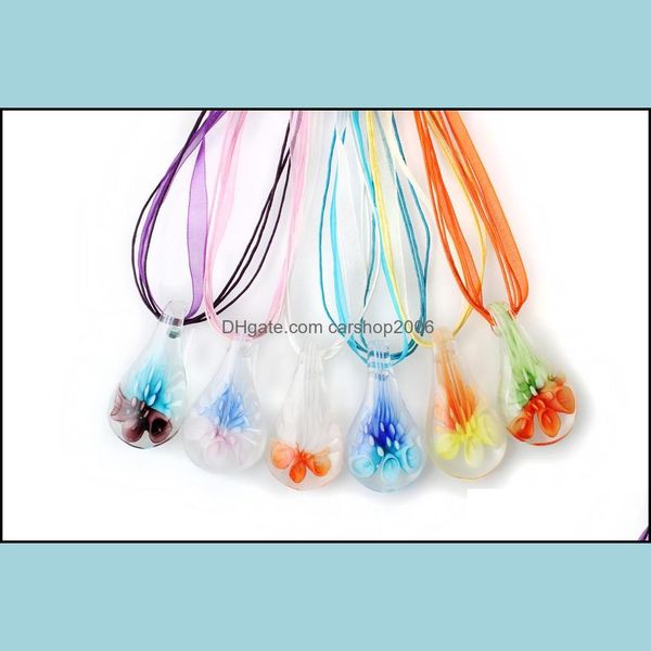 pendant necklaces pendants jewelry charm waterdrop shape art murano lampwork glass necklace with flowers inside fo dhshc, Silver
pendant necklaces pendants jewelry charm waterdrop shape art murano lampwork glass necklace with flowers inside fo dhshc, Silver