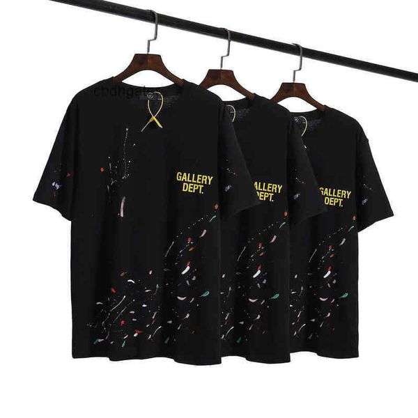 designer used galleryes trendy dept t shirt shirts 2022 wash hand pain splash prin shor sleeve t-shirt, White;black
designer used galleryes trendy dept t shirt shirts 2022 wash hand pain splash prin shor sleeve t-shirt, White;black