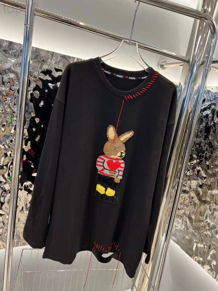 women's t-shirt designer chaopai 22 early spring new niche fun hem hole hand stitching three-dimensional cartoon rabbit round neck t-sh, White
women's t-shirt designer chaopai 22 early spring new niche fun hem hole hand stitching three-dimensional cartoon rabbit round neck t-sh, White