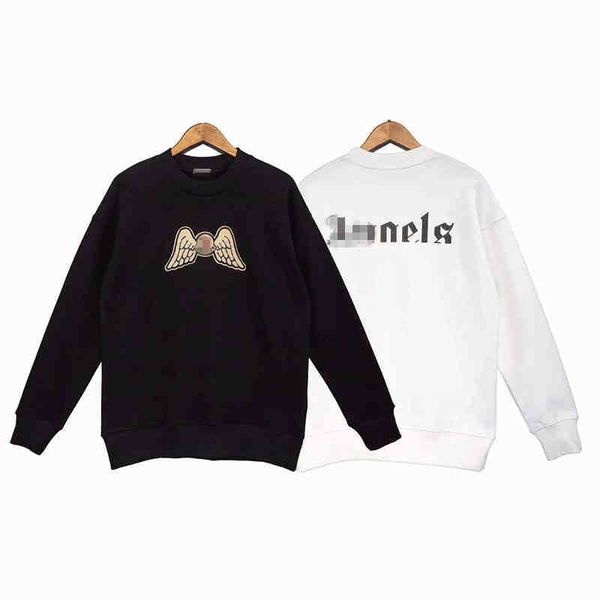 european and american designer palmangel hoodies limited co branded feather wings embroidered round neck long sleeve sweater men's, Black
european and american designer palmangel hoodies limited co branded feather wings embroidered round neck long sleeve sweater men's, Black
