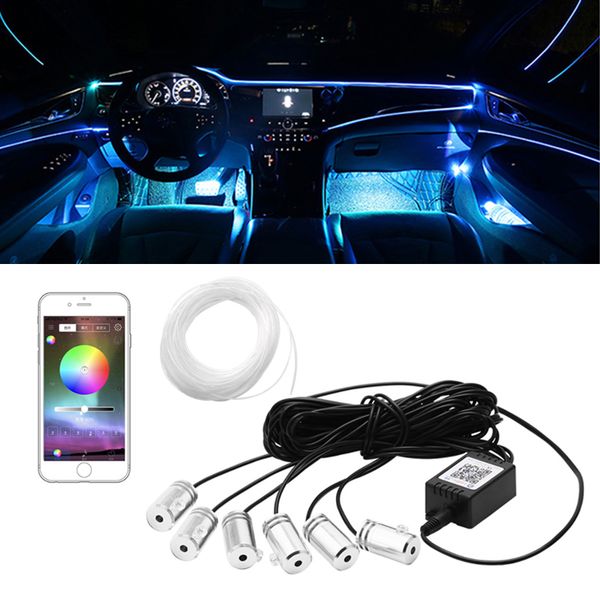 6 in 1 rgb ambient led with 6m interior decoration car fiber optic strip light by app control decorative atmosphere lamps 12v
6 in 1 rgb ambient led with 6m interior decoration car fiber optic strip light by app control decorative atmosphere lamps 12v