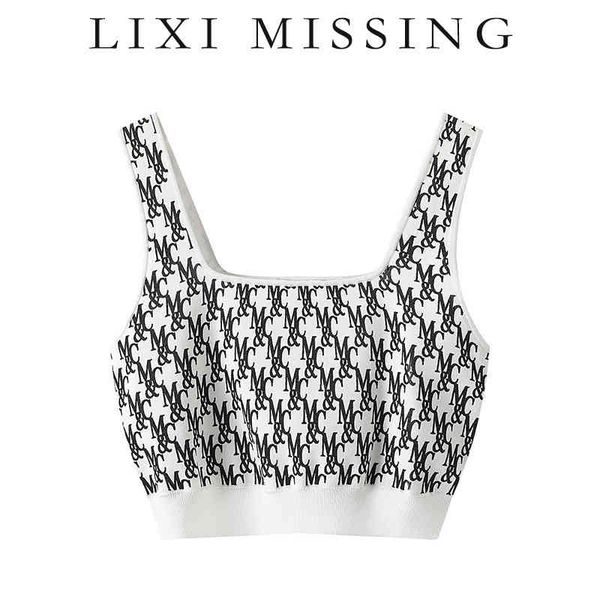 li xi spring 2022 lettered slim short knitted vest suspender mbb1swt049 trendy women's clothing wholesale, White
li xi spring 2022 lettered slim short knitted vest suspender mbb1swt049 trendy women's clothing wholesale, White