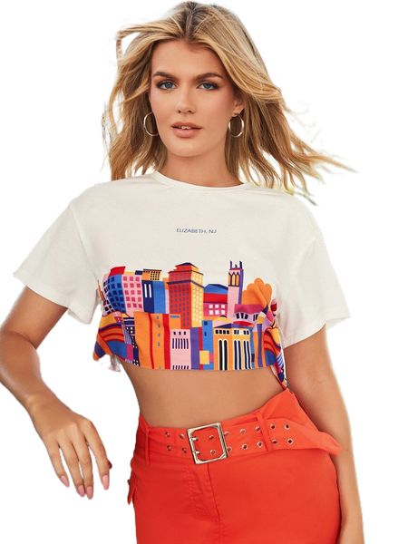 x graphicsbycat cartoon & letter graphic crop tee y4vo#, White
x graphicsbycat cartoon & letter graphic crop tee y4vo#, White