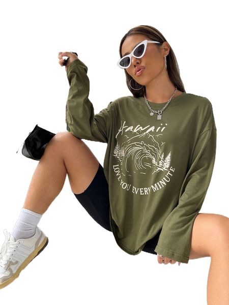 wave & slogan graphic drop shoulder tee e9lh#, White
wave & slogan graphic drop shoulder tee e9lh#, White