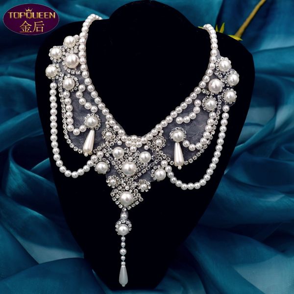 wedding jewelry pearls necklace baroque pure handmade pendant diamond bridal rhinestone neck chain accessories bridal shoulder chain vg61, White
wedding jewelry pearls necklace baroque pure handmade pendant diamond bridal rhinestone neck chain accessories bridal shoulder chain vg61, White