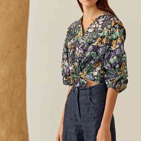 women's polos product e easy to take care of high count cotton flower grass print vneck sleeve women's shirt, White
women's polos product e easy to take care of high count cotton flower grass print vneck sleeve women's shirt, White