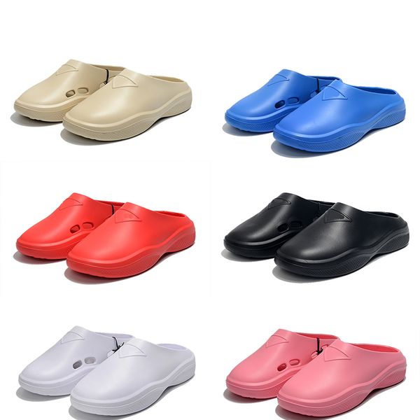 luxurys designers summer sandals for men women soft foam rubber muller shoes black white pink beach shoes trend triangle slides flats slider
luxurys designers summer sandals for men women soft foam rubber muller shoes black white pink beach shoes trend triangle slides flats slider