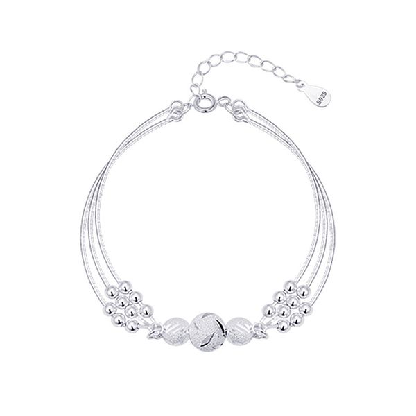 bangle silver color round bead charm bracelet &bangle for women girls party bohemian fashion jewelry sl279, Black
bangle silver color round bead charm bracelet &bangle for women girls party bohemian fashion jewelry sl279, Black