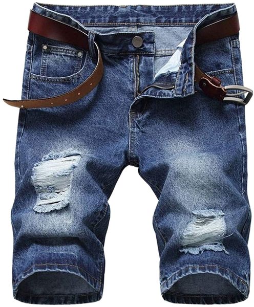 men's jeans short casual distressed summer ripped denim shorts x4yu#, White;black
men's jeans short casual distressed summer ripped denim shorts x4yu#, White;black