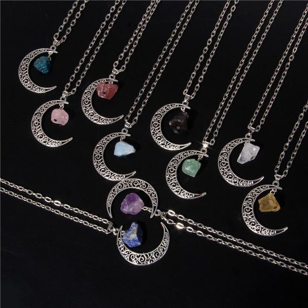 choker fashion trend raw stone moon necklace vintage reiki aquamarine amethysts healing gemstone chain for women jewelry gifts, Golden;silver
choker fashion trend raw stone moon necklace vintage reiki aquamarine amethysts healing gemstone chain for women jewelry gifts, Golden;silver