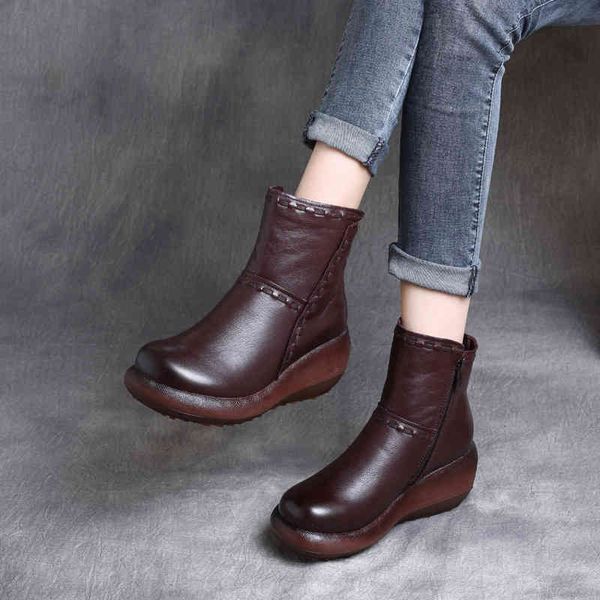 boots autumn cow leather thick bottom slope heel sewn side zipper cotton boots leisure soft ac1r, Black
boots autumn cow leather thick bottom slope heel sewn side zipper cotton boots leisure soft ac1r, Black