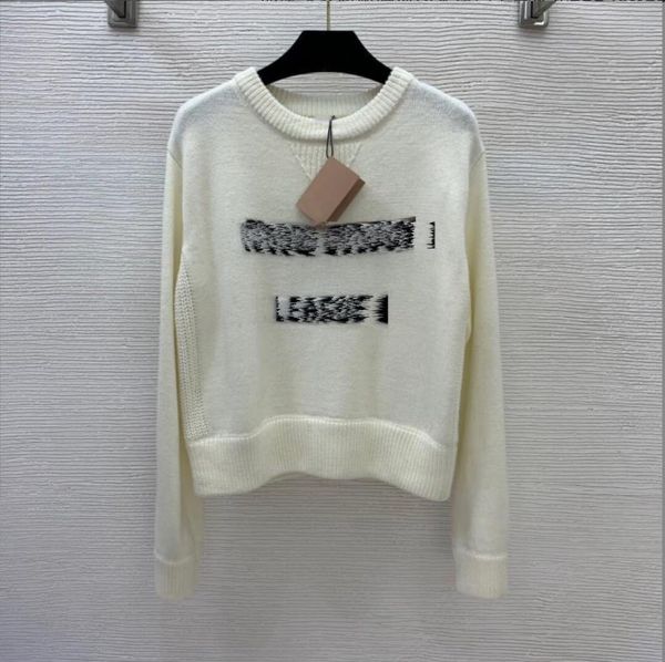 408 2022 milan runway spring summer brand same style long sleeve white black pullover women's crew neck womens weini
408 2022 milan runway spring summer brand same style long sleeve white black pullover women's crew neck womens weini