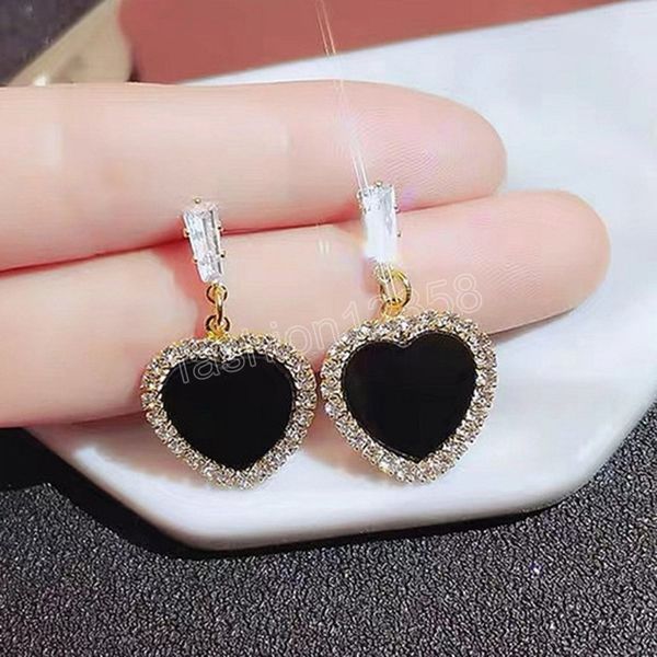 temperament fashion personality diamond black peach stud earrings for women korean fashion earring birthday party jewelry gifts, Golden;silver
temperament fashion personality diamond black peach stud earrings for women korean fashion earring birthday party jewelry gifts, Golden;silver