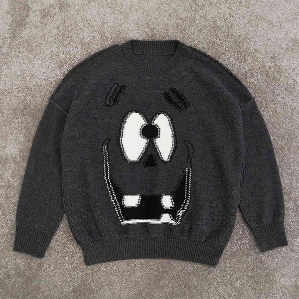 women's knits & tees halloween little ghost sweater pattern inlaid reverse wear effect pullover loose temperament men's and women&, White
women's knits & tees halloween little ghost sweater pattern inlaid reverse wear effect pullover loose temperament men's and women&, White