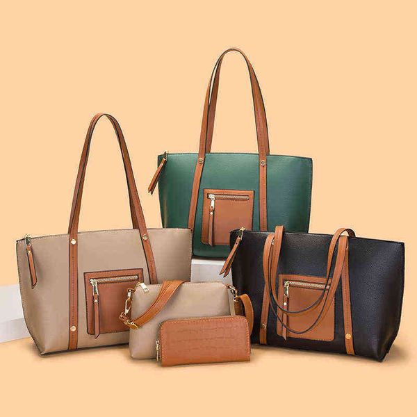 2022 new design ladies large capacity tote bag 3pcs women bag set fashion shoulder bag high-quality handbag business ol handbag
2022 new design ladies large capacity tote bag 3pcs women bag set fashion shoulder bag high-quality handbag business ol handbag