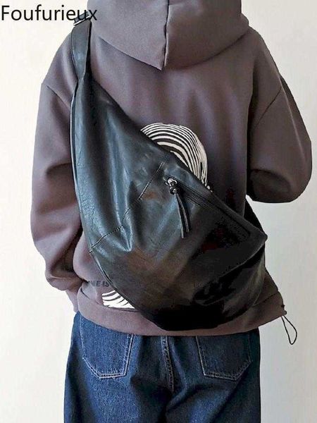 waist bags foufurieux men's trendy shoulder bag personality casual messenger large capacity dumpling korean fashion pu leather
waist bags foufurieux men's trendy shoulder bag personality casual messenger large capacity dumpling korean fashion pu leather