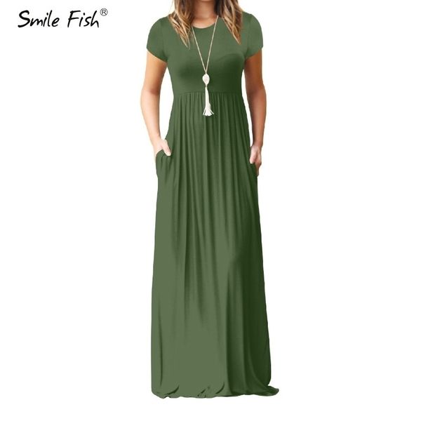 summer maxi long dres femme boho long dresses plus size casual pockets short sleeve oneck solid dress s2xl gv598 y200101, White;black
summer maxi long dres femme boho long dresses plus size casual pockets short sleeve oneck solid dress s2xl gv598 y200101, White;black