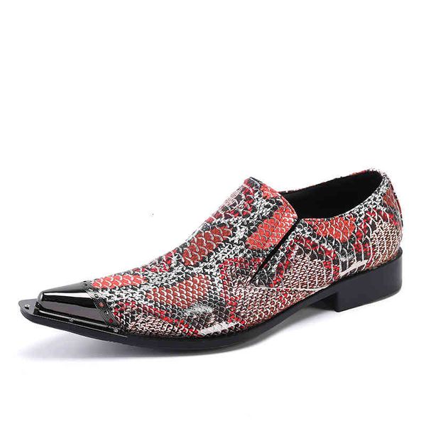 dress shoes red pointed business casual men's leather shoes print trend brand personality fashionable cover feet lazy, Black
dress shoes red pointed business casual men's leather shoes print trend brand personality fashionable cover feet lazy, Black