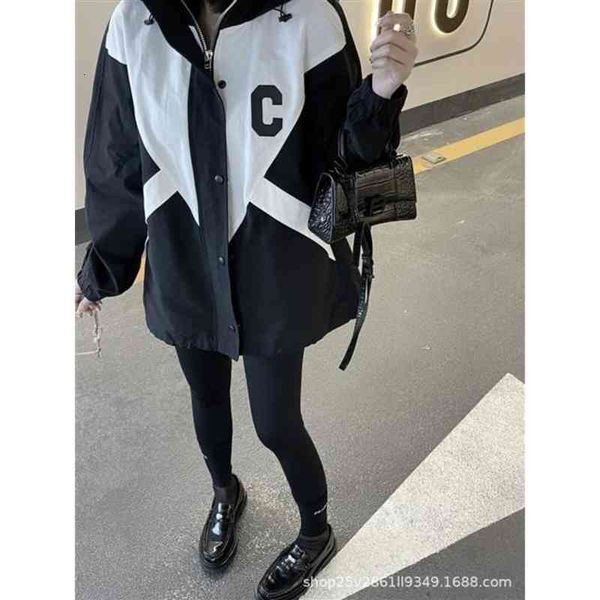 women's trench coats ce home spring and summer color contrast splicing heavy industry three-dimensional embroidery hem pull rope design, Tan;black
women's trench coats ce home spring and summer color contrast splicing heavy industry three-dimensional embroidery hem pull rope design, Tan;black