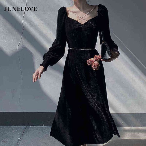 nxy casual dress black french midi 2021 autumn elegant vintage velvet party high waist slim evening one piece korean 0406, Black;gray
nxy casual dress black french midi 2021 autumn elegant vintage velvet party high waist slim evening one piece korean 0406, Black;gray