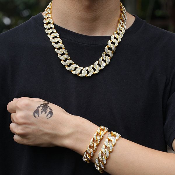 miami cuban link chain mens gold necklace designer jewelry chain for man diamond iced out alloy chains austrian rhinestone necklaces woman c, Silver
miami cuban link chain mens gold necklace designer jewelry chain for man diamond iced out alloy chains austrian rhinestone necklaces woman c, Silver