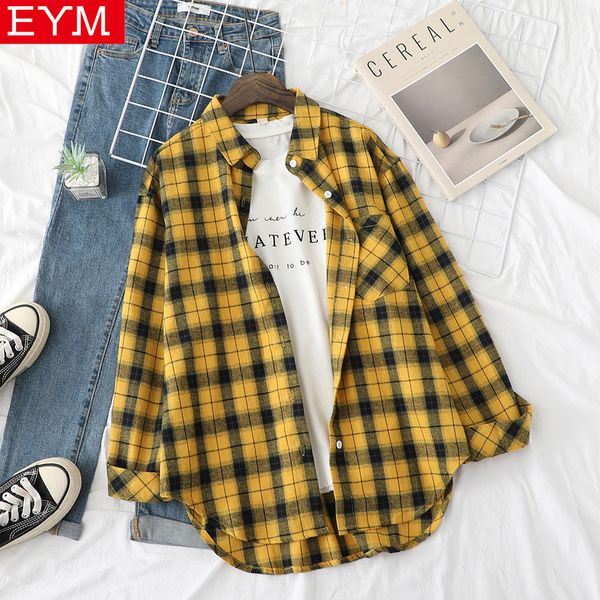 autumn red yellow plaid shirt women casual long sleeve blouses female fresh college style blouse woman blusas 220810, White
autumn red yellow plaid shirt women casual long sleeve blouses female fresh college style blouse woman blusas 220810, White