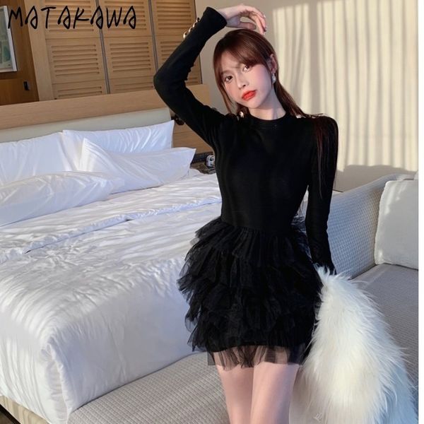fashion oneck femme robe long sleeve vestido de mujer spring slim waist cake dress women 210506, Black;gray
fashion oneck femme robe long sleeve vestido de mujer spring slim waist cake dress women 210506, Black;gray