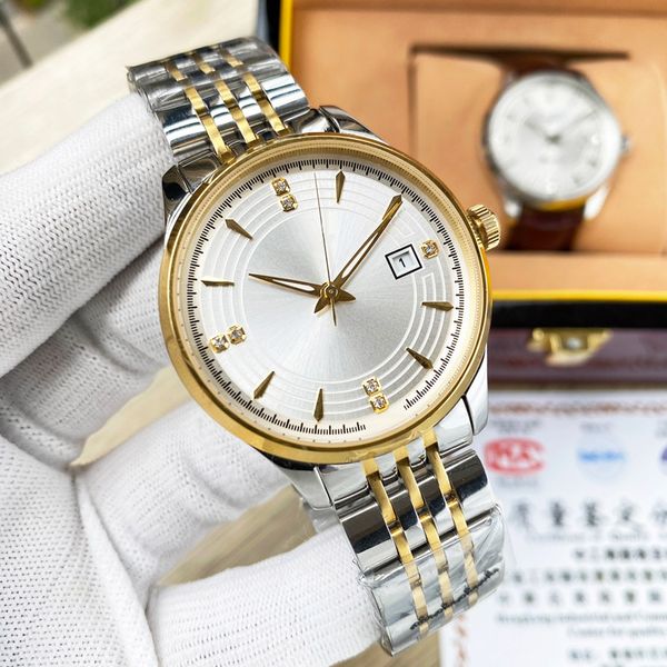 mens watch automatic mechanical wristwatch 40mm fashion business wristwatches montre de luxe watches for men, Slivery;brown
mens watch automatic mechanical wristwatch 40mm fashion business wristwatches montre de luxe watches for men, Slivery;brown