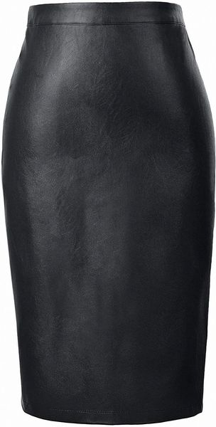 kasin women's faux leather pencil skirt elegant high waist bodycon skirt back split c1pn#, Black;gray
kasin women's faux leather pencil skirt elegant high waist bodycon skirt back split c1pn#, Black;gray