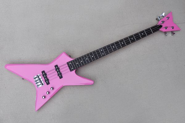factory custom unusual shape 4-string pink electric bass guitar with chrome hardwares rosewood fretboard offer customized
factory custom unusual shape 4-string pink electric bass guitar with chrome hardwares rosewood fretboard offer customized