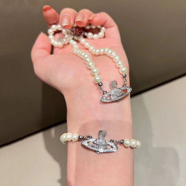 fashion white pearl beaded necklaces luxury crystal rhinestone saturn planet choker for women party wedding jewelry, Silver
fashion white pearl beaded necklaces luxury crystal rhinestone saturn planet choker for women party wedding jewelry, Silver