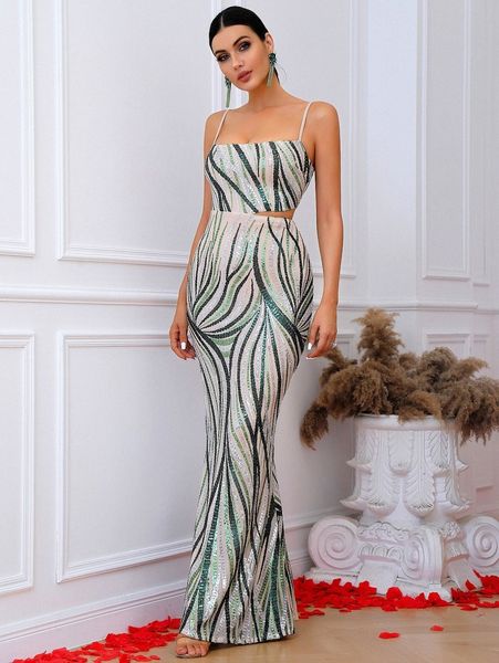 love&lemonade cut out waist backless graphic pattern sequins dress h9i6#, Black;gray
love&lemonade cut out waist backless graphic pattern sequins dress h9i6#, Black;gray