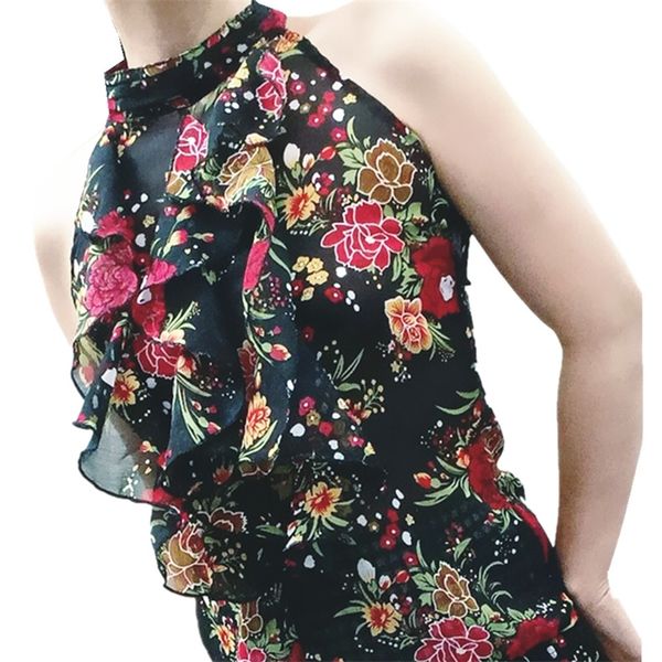 girl off shoulder printing blouse chiffon female summer thin transparent print casual backless sleeveless shirts 220808, White;black
girl off shoulder printing blouse chiffon female summer thin transparent print casual backless sleeveless shirts 220808, White;black