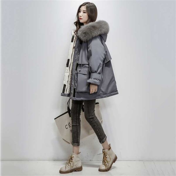 women down jackets coat winter fashion baggy thick warm bubble oversized puffer ladies coat parker cotton padded jackets outwear 211120, Black
women down jackets coat winter fashion baggy thick warm bubble oversized puffer ladies coat parker cotton padded jackets outwear 211120, Black