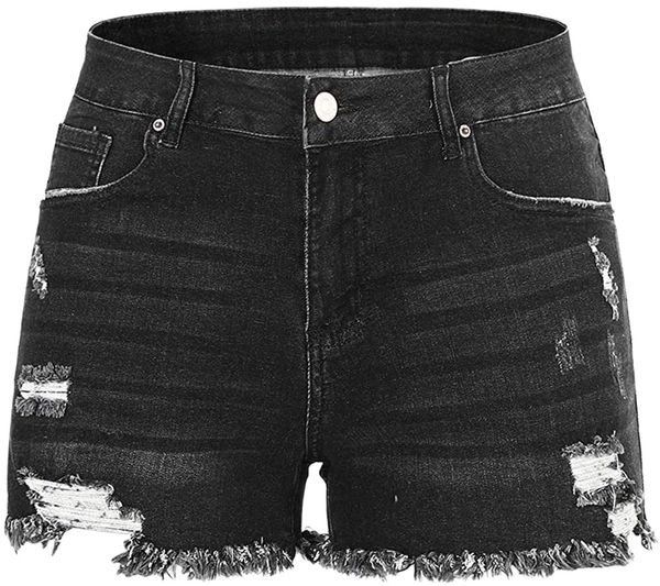 star women mid rise ripped stretchy jeans shorts frayed raw hem casual denim shorts z5hb#, White;black
star women mid rise ripped stretchy jeans shorts frayed raw hem casual denim shorts z5hb#, White;black