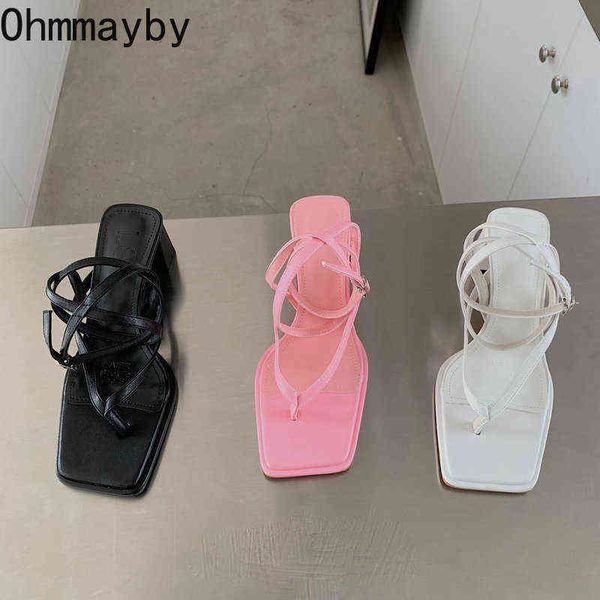 2022 new clip toe women sandal shoes fashion narrow band ladies gladiator shoes thick high heel square toe dress pumps y220409, Black
2022 new clip toe women sandal shoes fashion narrow band ladies gladiator shoes thick high heel square toe dress pumps y220409, Black