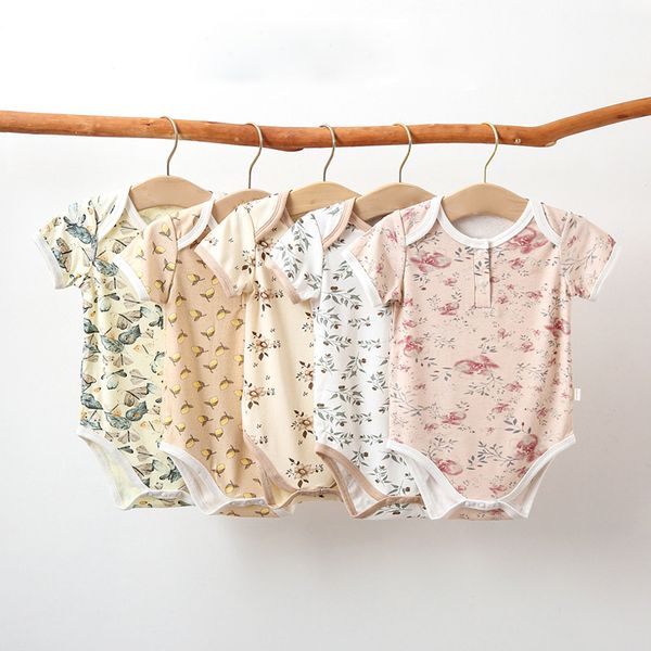 summer baby rompers 100% cotton short sleeve print bodysuit newborn infant boys girls clothing 3-18m, Blue
summer baby rompers 100% cotton short sleeve print bodysuit newborn infant boys girls clothing 3-18m, Blue