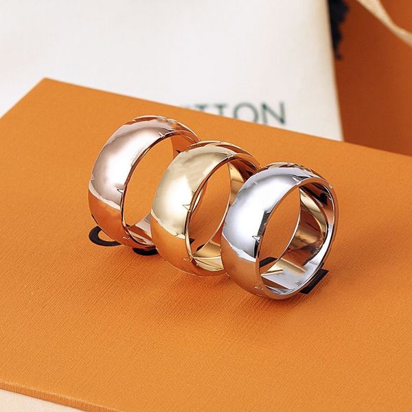 designer brand rings stainless steel couple ring fashion jewelry men's casual vintage rings women's valentine's day gift size, Silver
designer brand rings stainless steel couple ring fashion jewelry men's casual vintage rings women's valentine's day gift size, Silver