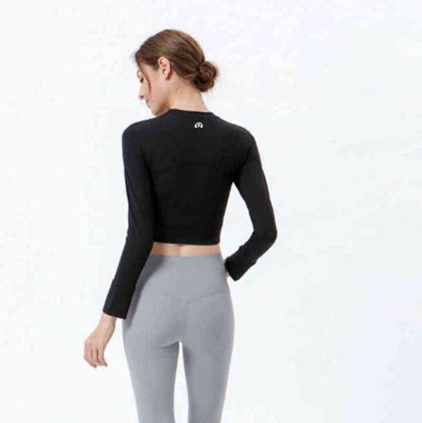 lu lu-2064 bras brand yoga clothes autumn and winter fitness t-shirt women's vest long sleeve zipper sports open navel without bra hne0, Red;black
lu lu-2064 bras brand yoga clothes autumn and winter fitness t-shirt women's vest long sleeve zipper sports open navel without bra hne0, Red;black