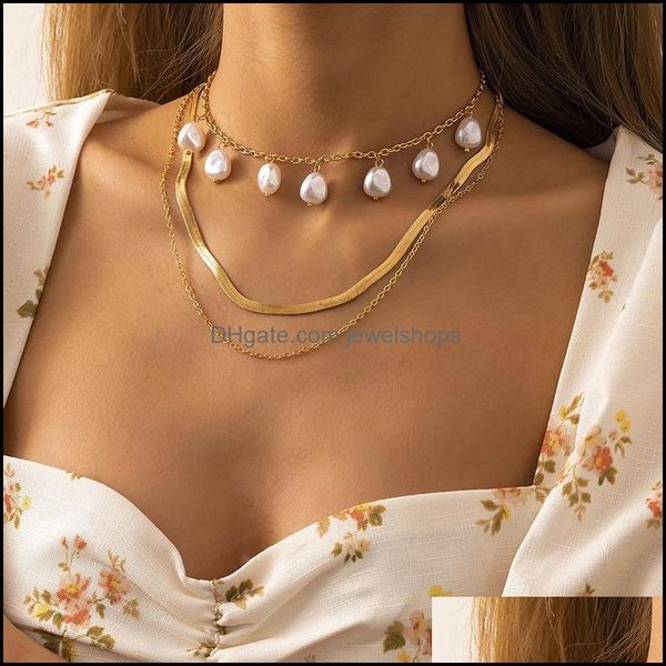 pendant necklaces retro irregar pearl necklace womens fashion korean wave cute snake chain tassel jewe jewelshops dhqsl, Silver
pendant necklaces retro irregar pearl necklace womens fashion korean wave cute snake chain tassel jewe jewelshops dhqsl, Silver