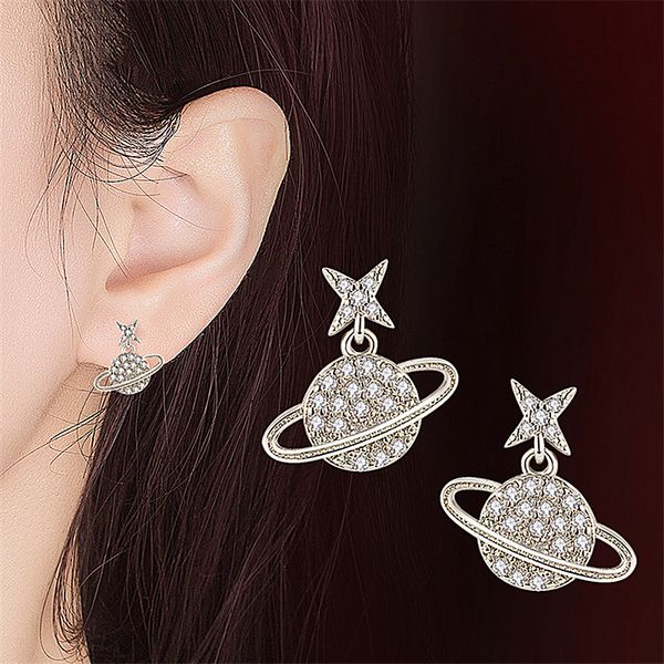 saturn planet earrings aesthetic cubic zircon silver plated saturn planet stud earring fashion women jewelry, Golden;silver
saturn planet earrings aesthetic cubic zircon silver plated saturn planet stud earring fashion women jewelry, Golden;silver