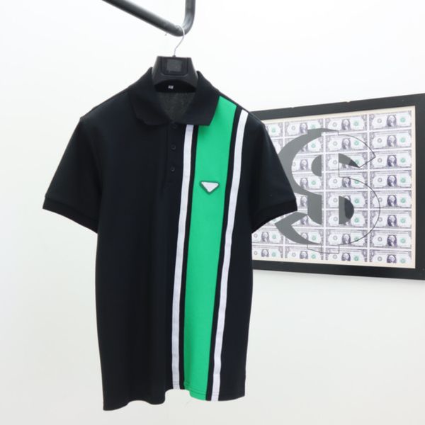 lapel summer men's t shirts luxury short sleeve classic designers polo t-shirt fashion brand splicing color triangle tees men women ca, White;black
lapel summer men's t shirts luxury short sleeve classic designers polo t-shirt fashion brand splicing color triangle tees men women ca, White;black