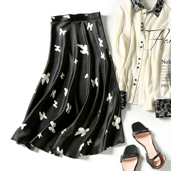skirts early spring a-line skirt long medium length mulberry silk black temperament half body dress mcok
skirts early spring a-line skirt long medium length mulberry silk black temperament half body dress mcok