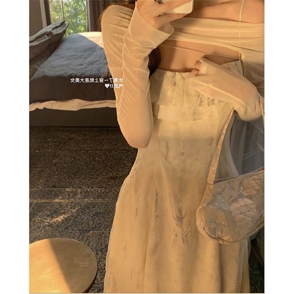 casual dresses halo dyed suspender dress women's summer style gentle wind high waist thin a-line skirt mesh waistcoat suit h2tx, Black;gray
casual dresses halo dyed suspender dress women's summer style gentle wind high waist thin a-line skirt mesh waistcoat suit h2tx, Black;gray