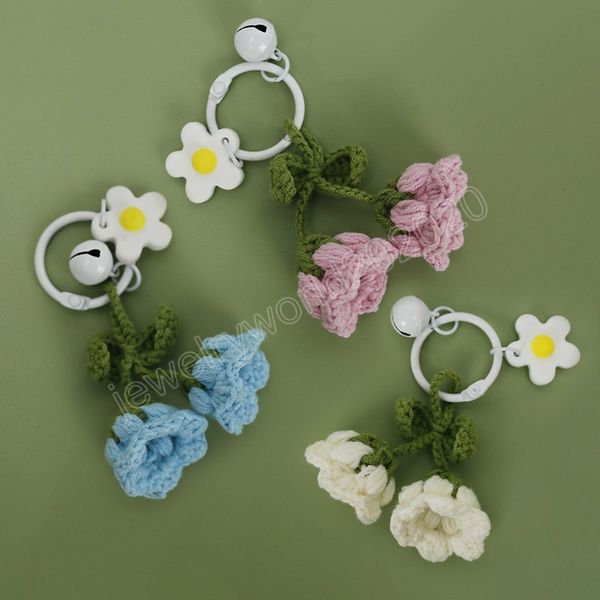 knitting bell orchid flower keychain hand crochet keyring women girl car bag pendant wedding party banquet gift bag decor, Silver
knitting bell orchid flower keychain hand crochet keyring women girl car bag pendant wedding party banquet gift bag decor, Silver