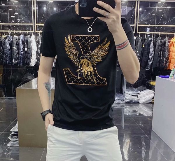 men's t-shirts designer summer trend bottomed shirt cotton european men's t-shirt short sleeve fashion brand casual slim fit half, White;black
men's t-shirts designer summer trend bottomed shirt cotton european men's t-shirt short sleeve fashion brand casual slim fit half, White;black
