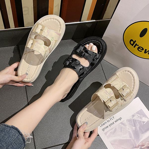 slippers designer sandals women's summer 2022 new simple external belt buckle flip flops leisure flat bottomed beach slippersreqt, Black
slippers designer sandals women's summer 2022 new simple external belt buckle flip flops leisure flat bottomed beach slippersreqt, Black