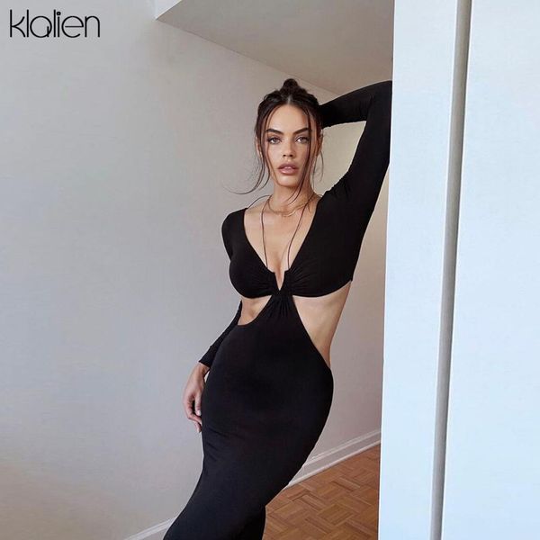 fashion hollow out low chest v neck halter long dress for women 2022 new autumn casual solid black maxi dress, Black;gray
fashion hollow out low chest v neck halter long dress for women 2022 new autumn casual solid black maxi dress, Black;gray