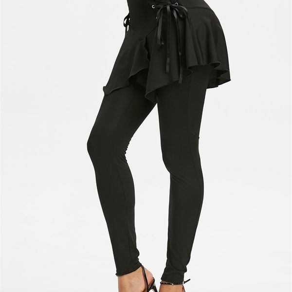 lace up elastic waist asymmetrical skirted leggings gothic black punk women solid casual loose lady streetwear 220317
lace up elastic waist asymmetrical skirted leggings gothic black punk women solid casual loose lady streetwear 220317